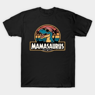 Mom Mamasaurus T Rex Dinosaur Birthday Dinosaur Mommy T-Shirt